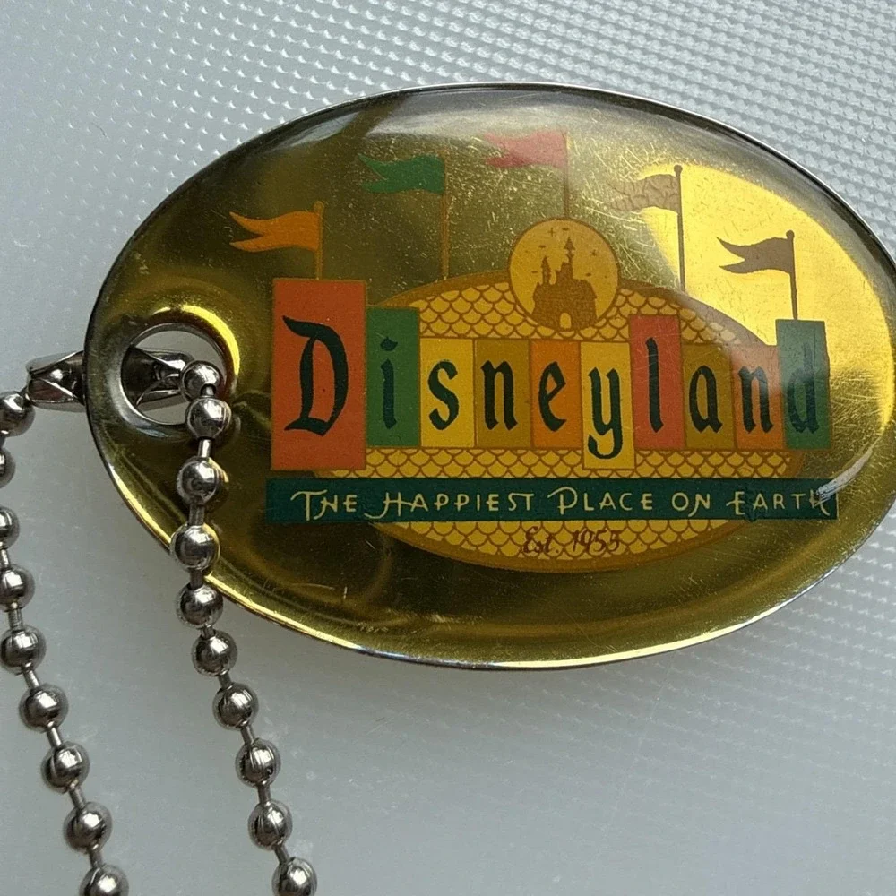 Disneyland Keychain 50th Anniversary Marquee Sign Retro Collection